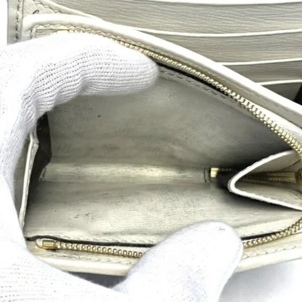 Gucci Vintage Pre-owned Leather wallets White Dames