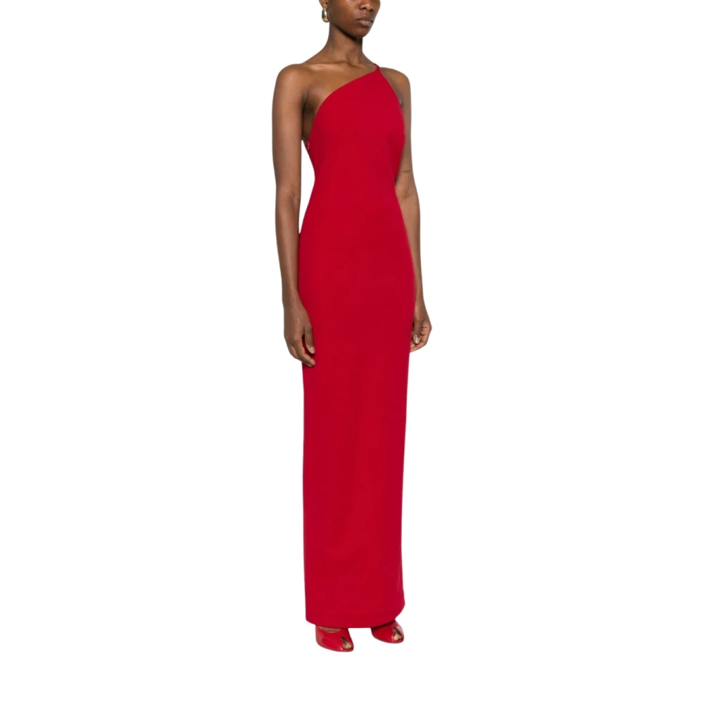 Solace London Red Alexandra Maxi Dress - Female - Gowns - S - Dresses