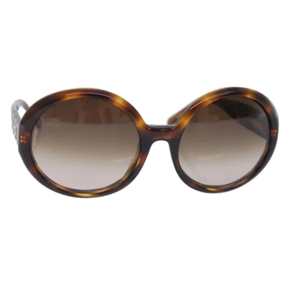 Dior Vintage Pre-owned Plastic sunglasses Brown Dames