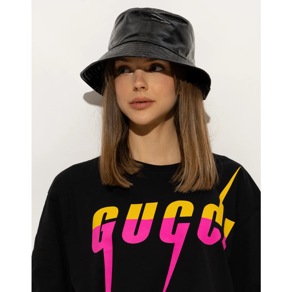 Gucci Monogram Bucket Hat Black Dames