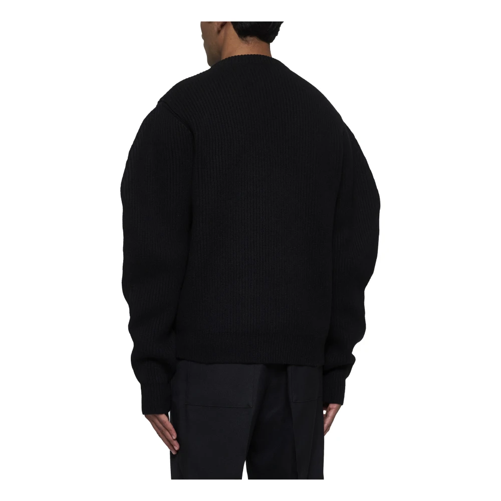 Jil Sander Zwarte Truien voor Mannen Black Heren