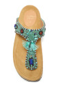 sandales-en-resine-et-pompon-turquoise-multicolore