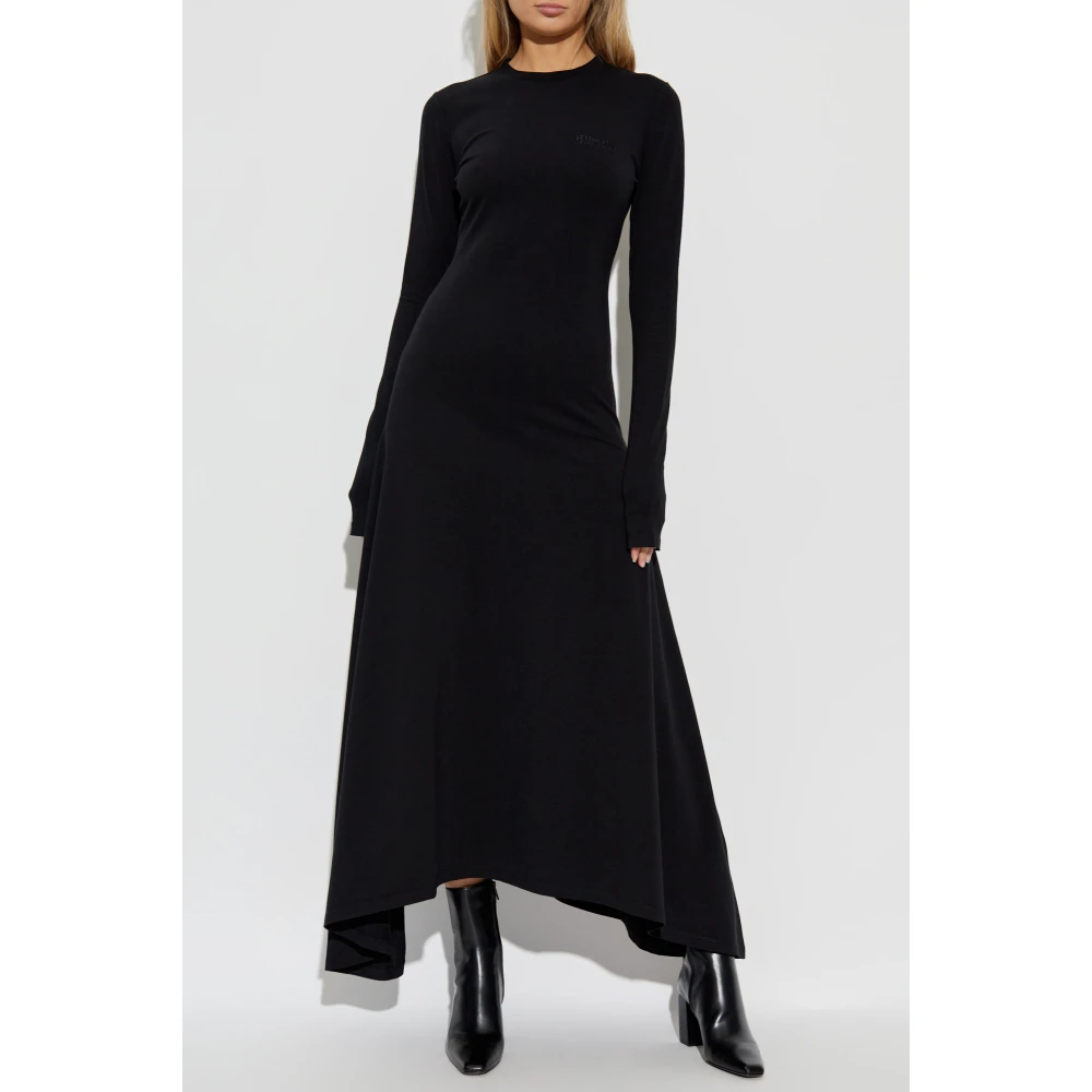 Vetements Jurk met logo Black Dames