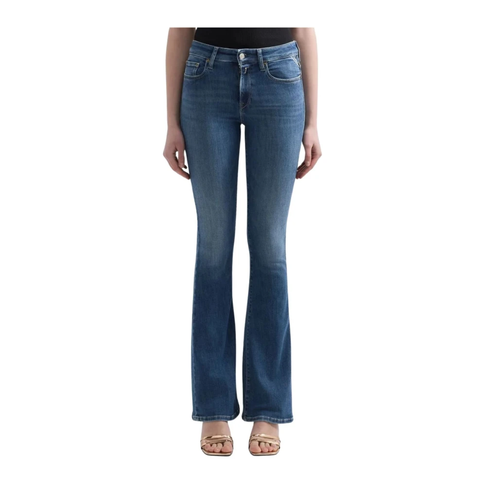 Replay Women's Blue Flare Jeans, W25 L32, Flared Jeans