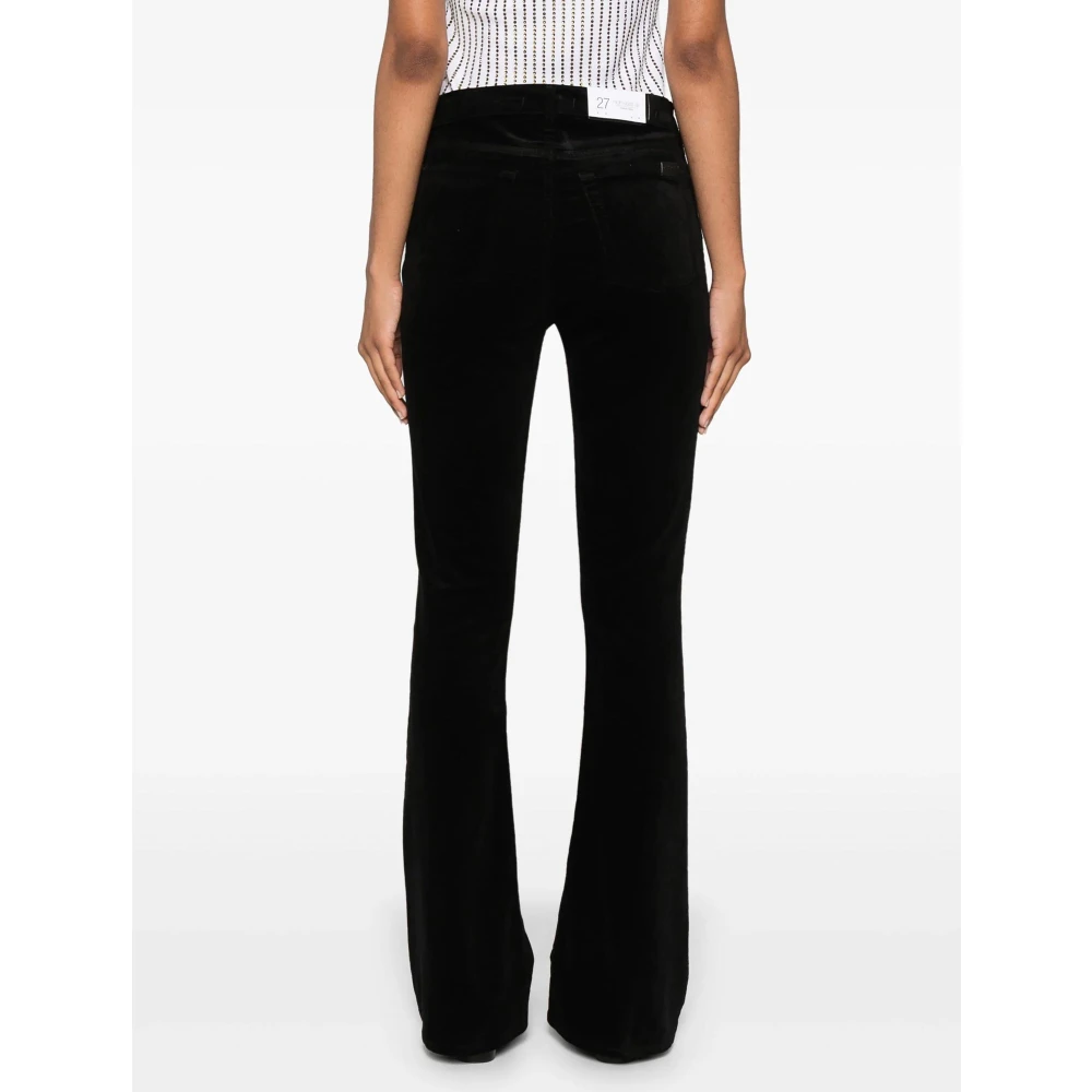 7 For All Mankind Jeans Flare Black Dames