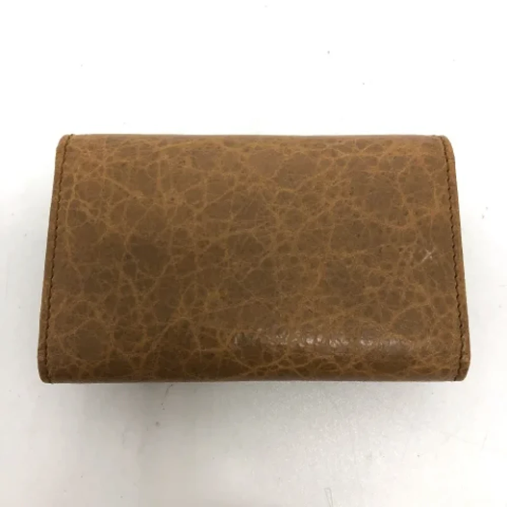 Balenciaga Vintage Pre-owned Leather key-holders Brown Dames