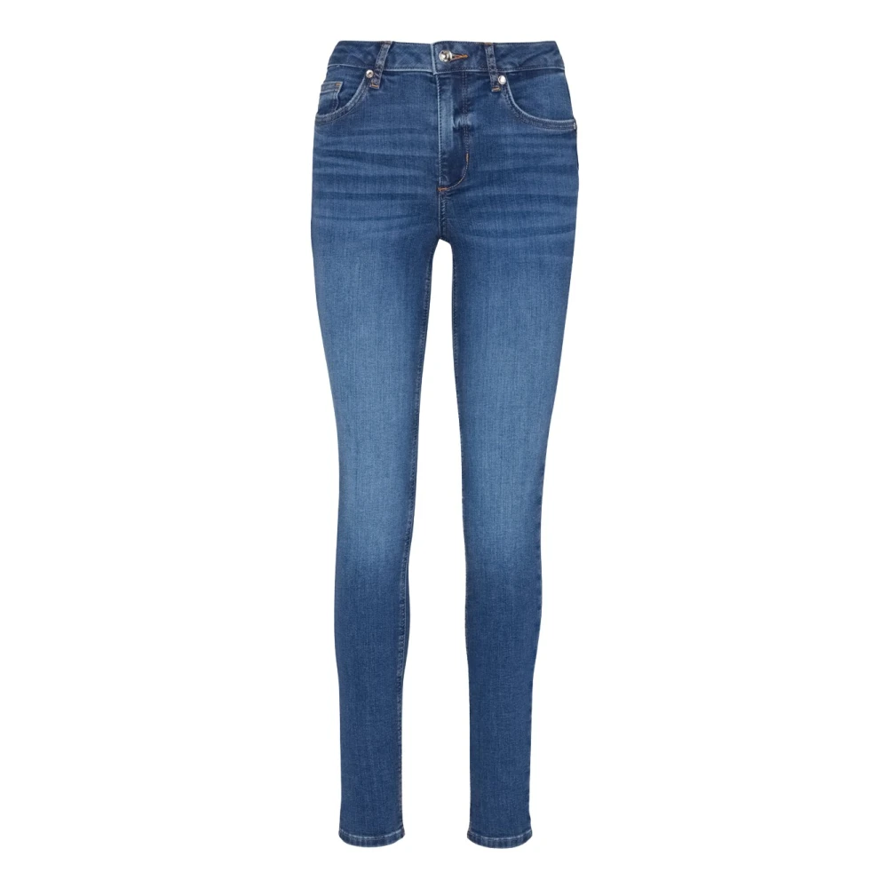 Liu Jo Blauwe Denim Slim Jeans Basic Blue Dames