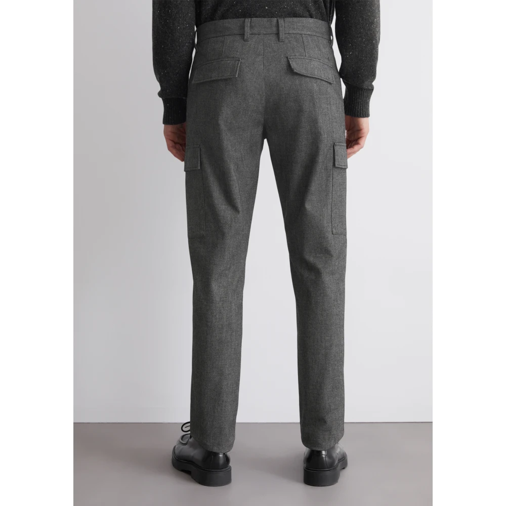 Marc O'Polo Cargo broek model Osby Cargo tapered Gray Heren