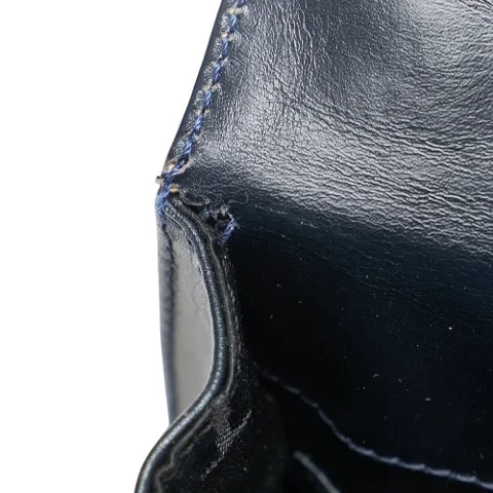 Salvatore Ferragamo Pre-owned Leather shoulder-bags Blue Dames