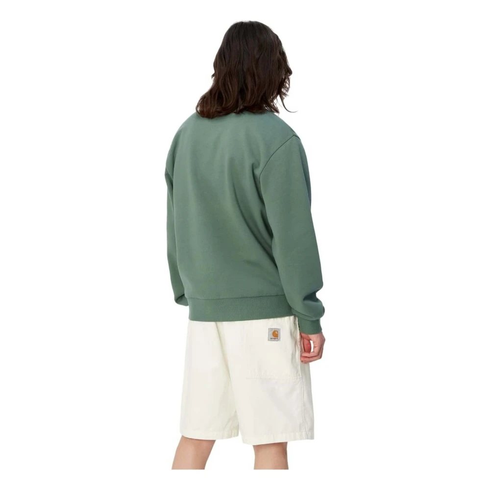Carhartt WIP Script Borduurwerk Hoodie Green Heren