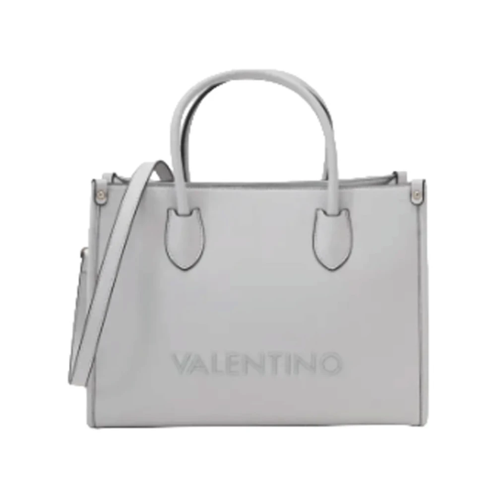 Valentino by Mario Valentino Grå Damhandväska, Rektangulär Form Gray, Dam