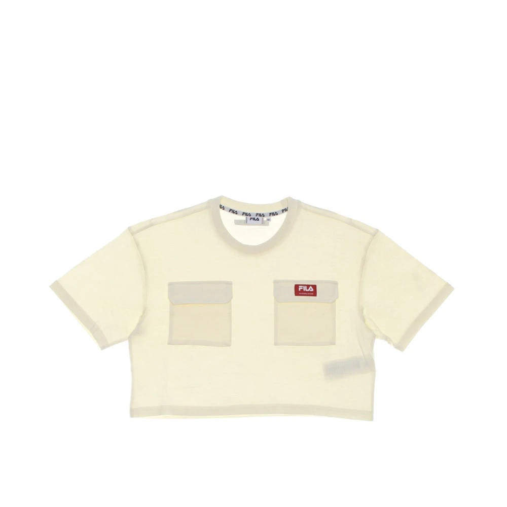 Fila Sweet Corn Cropped Tee Dames T-shirt Beige Dames
