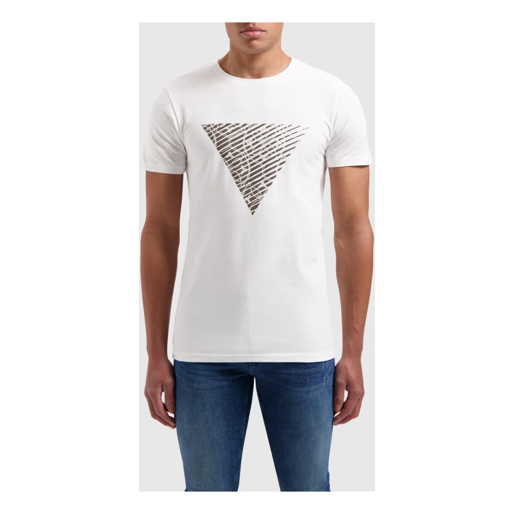 Pure Path T-Shirt- PP Monogram Triangle S S White Heren