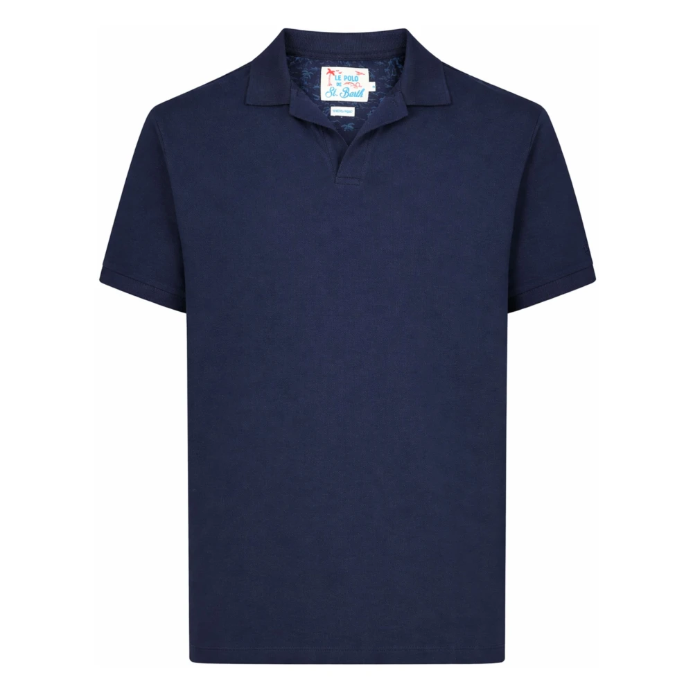 Mc2 Saint Barth Blue Polo Shirts, Male, 2XL, Charles Polo