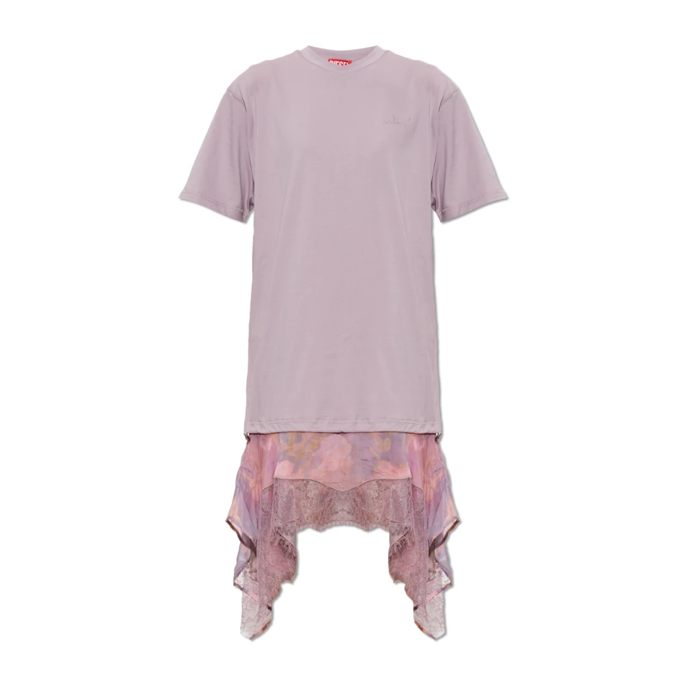Diesel Vrouw Purper Kleedjes Dames, Paars, M, D-Oreny Jurk