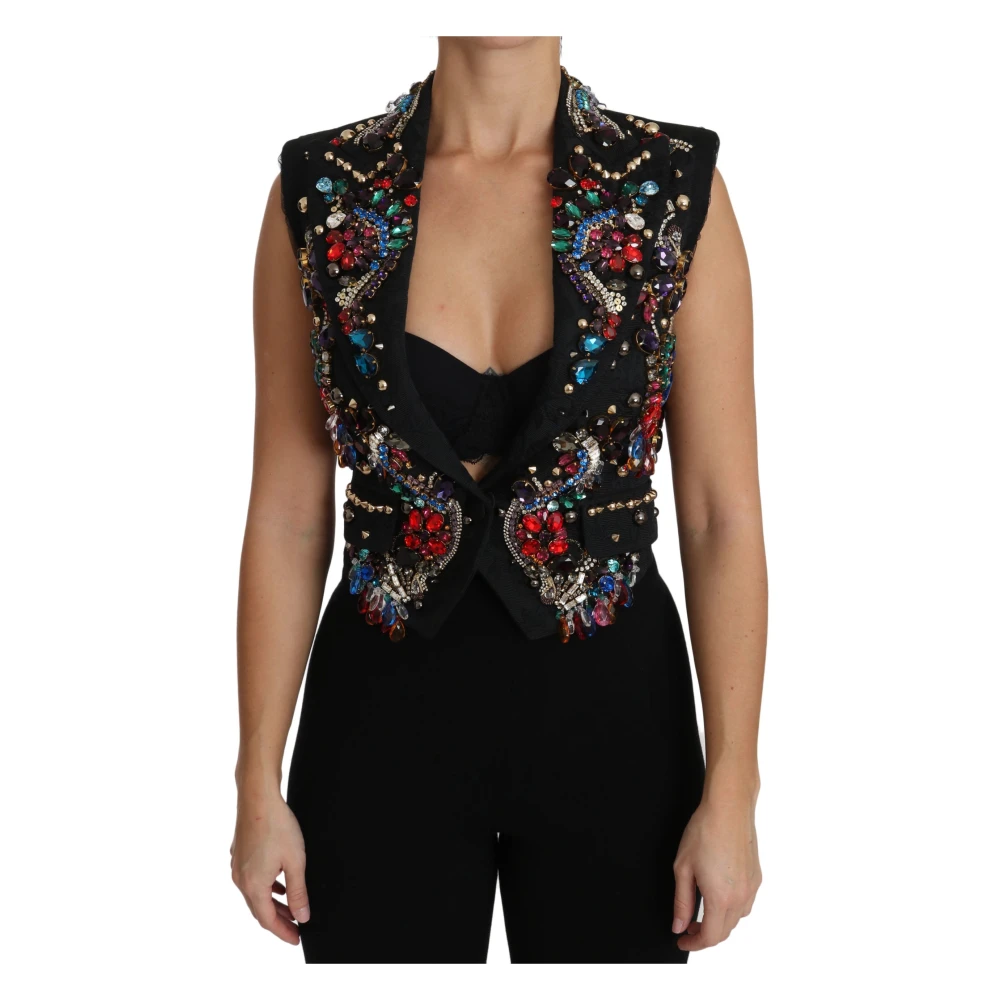Dolce & Gabbana Women's Enchanted Sicily Crystal-Embellished Vest
