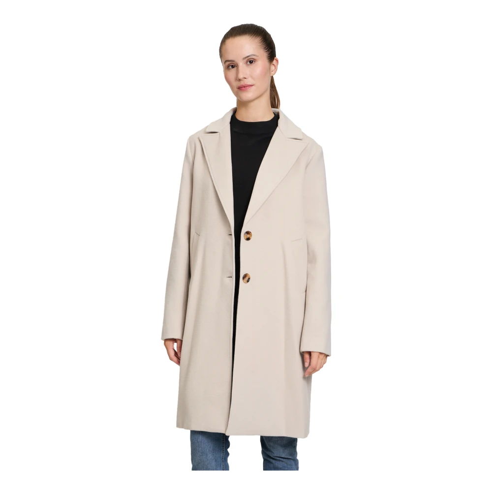 Amber & June Stijlvolle Jassen voor Alle Seizoenen Beige Dames