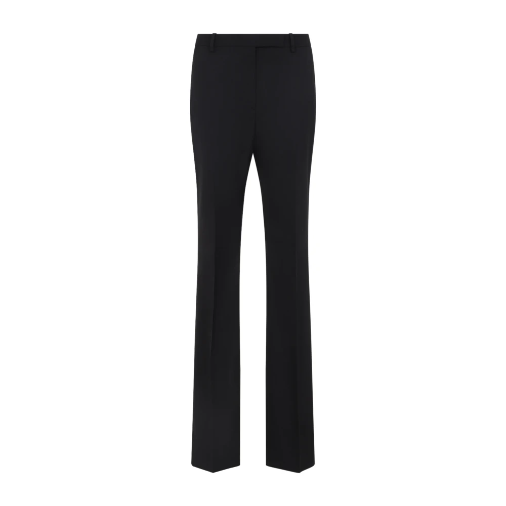 Tom Ford Women's Black Tailored Straight Trousers - Wide Trousers - S - Trousers
