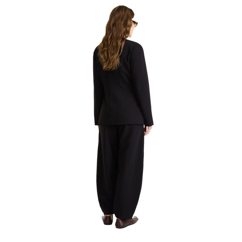 By Malene Birger Kraagloze Blazer in Zwart By Herenne Birger Black Dames