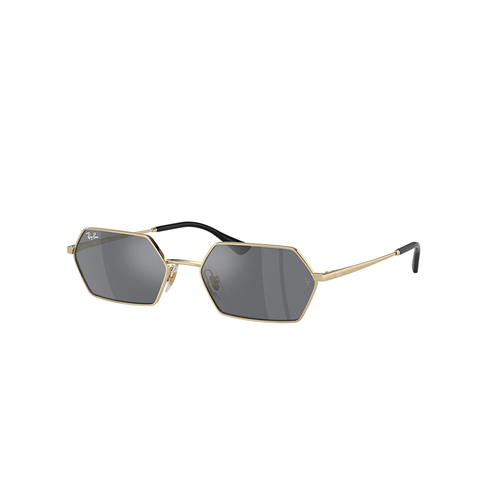 Ray-Ban Unisex Sunglass Yevi Bio-Based - Frame color: Light Gold, Lens color: Dark Grey - Image 5