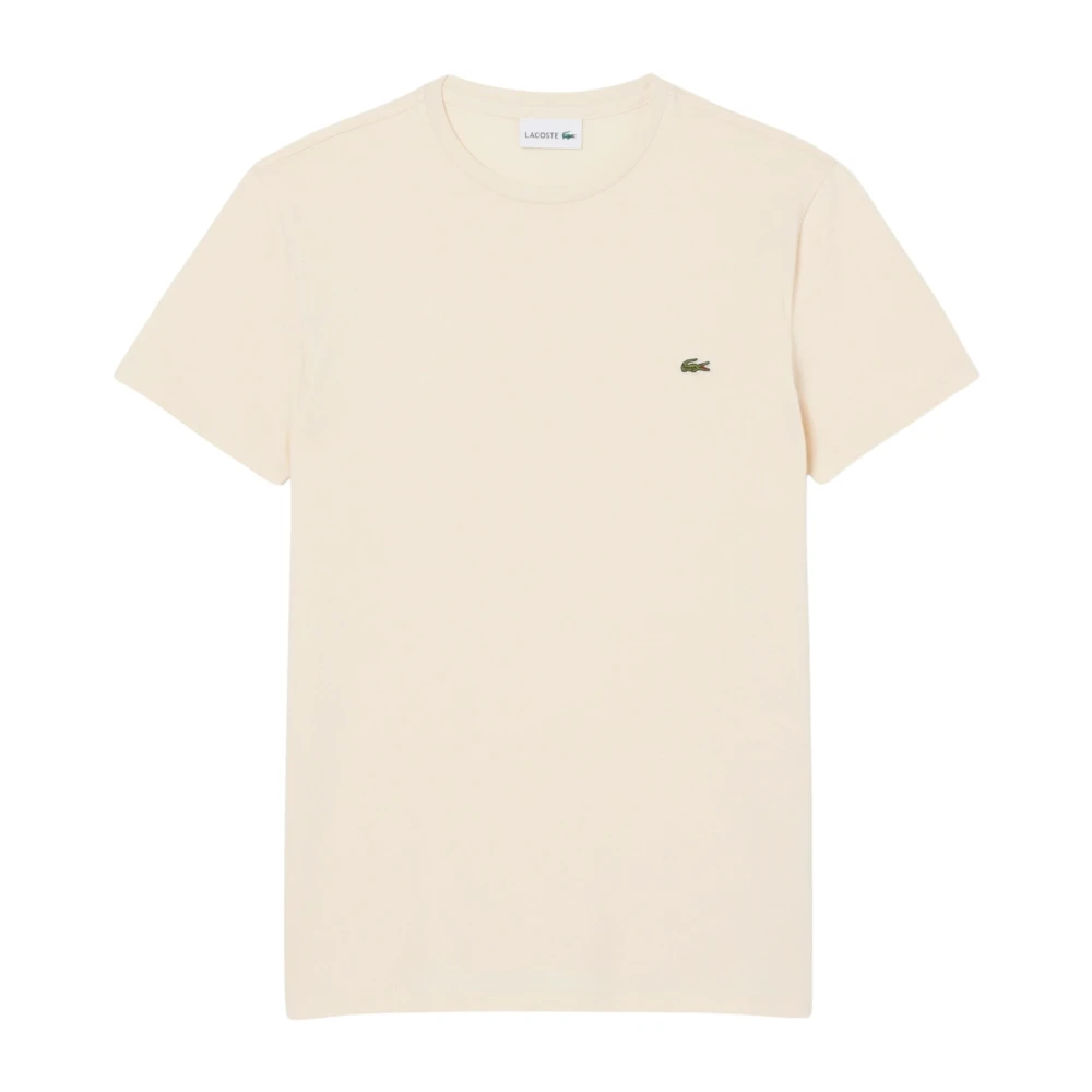Lacoste Uomo Naturel Clair Maglietta Tee-Shirt 7 - Immagine 2