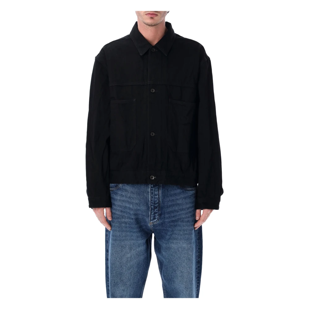 Studio Nicholson Black Denim Jackets, Male, M, Work Jkt