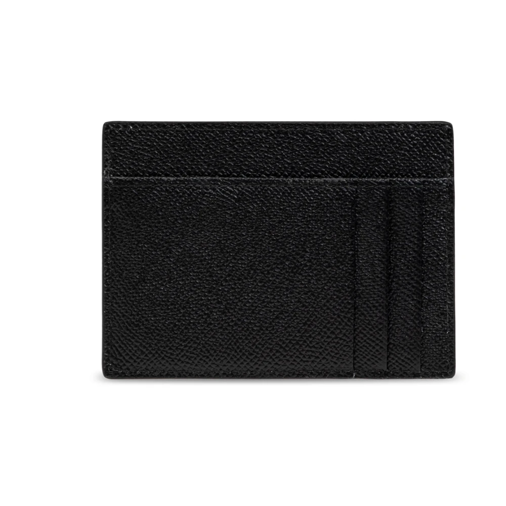 Dolce & Gabbana Leren kaarthouder Black Heren