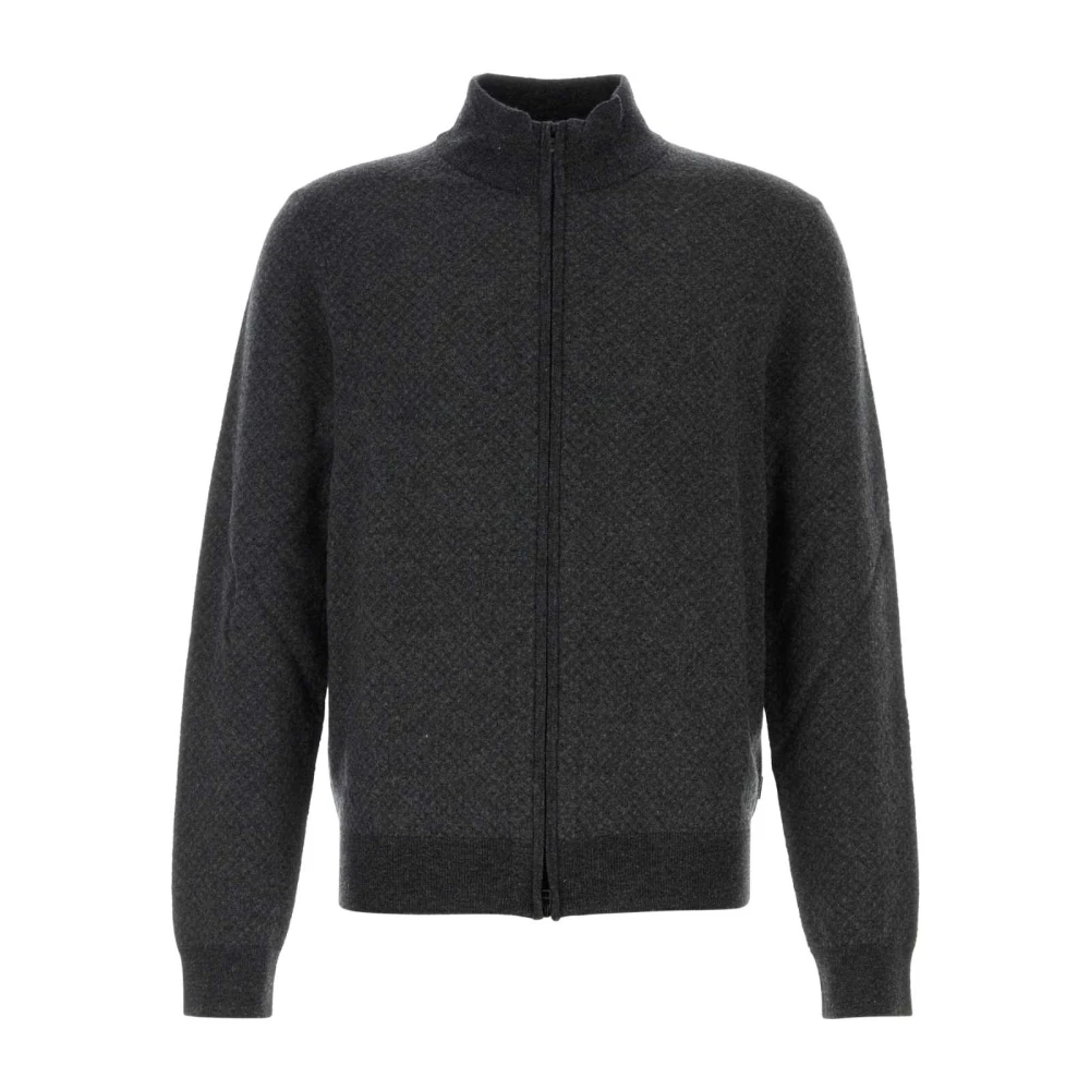 Hugo Boss Eltorno Wollen Vest Gray Heren