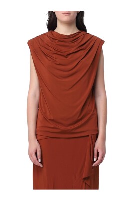 bronze-draped-midi-dress