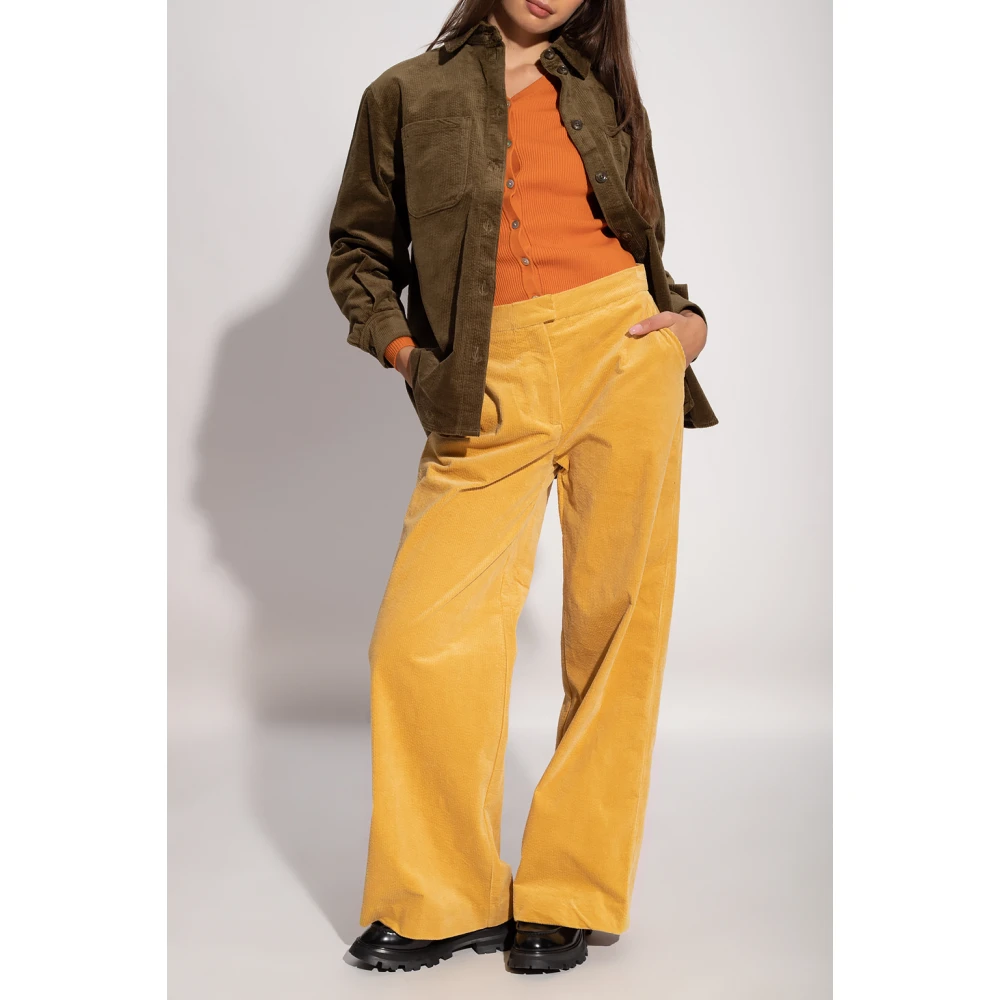 Samsøe Corduroy overhemd Green Dames