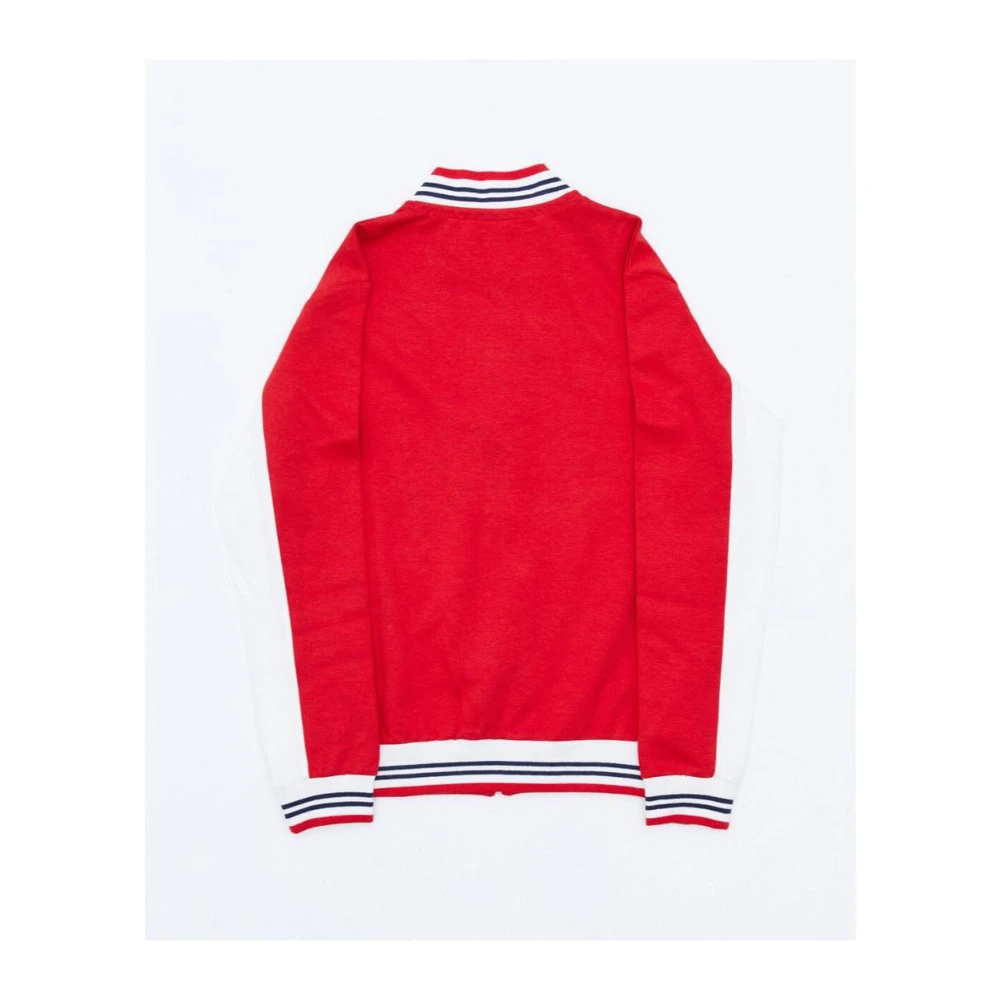 Fila Zip-Up Sweatshirt Katoen-Polyester Mix Red Heren