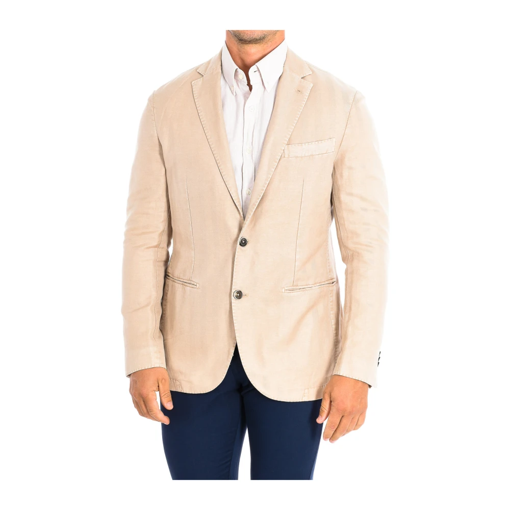 La Martina Men's Beige Formal Blazer - Blazers - L - Jackets