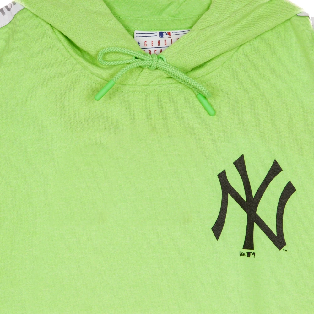 new era Hoodie met mouwstrepen Green Heren
