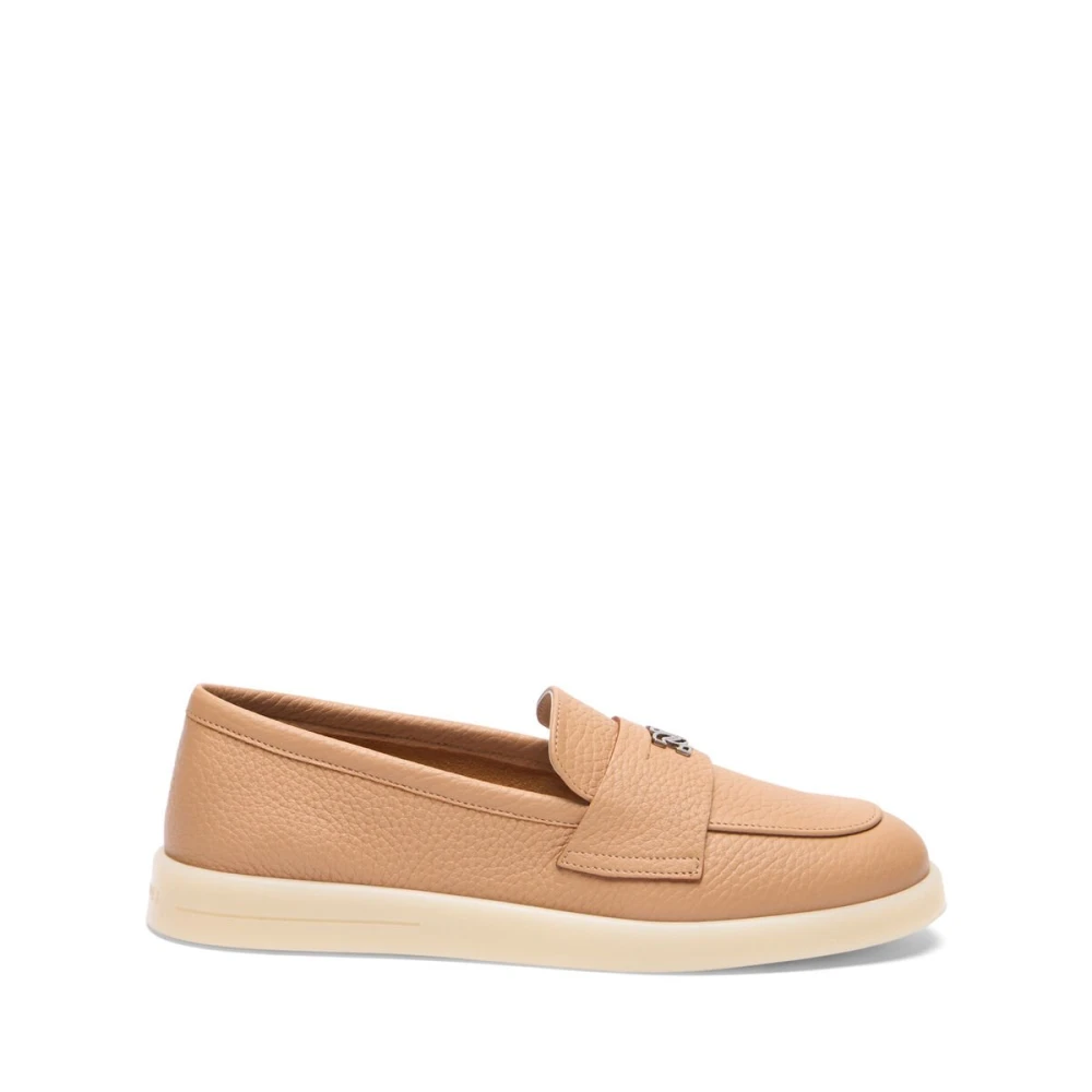 Casadei Women's Beige Loafers, 5 Uk, Passage Loafer