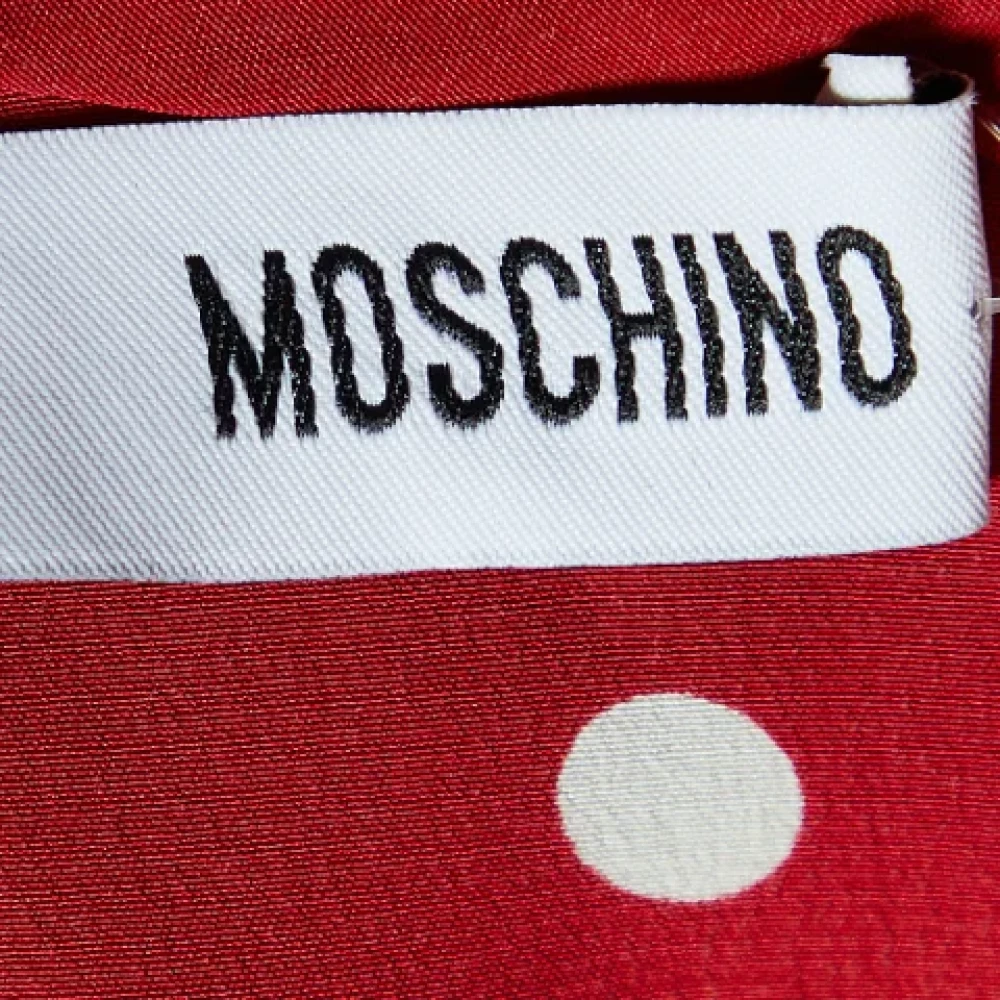 Moschino Pre-Owned Pre-owned Silk dresses Red Dames