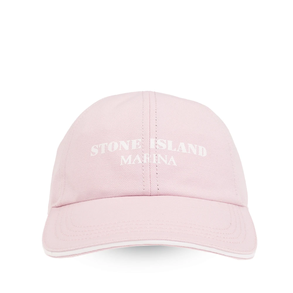 Stone Island Marina collectie baseballpet Pink Heren