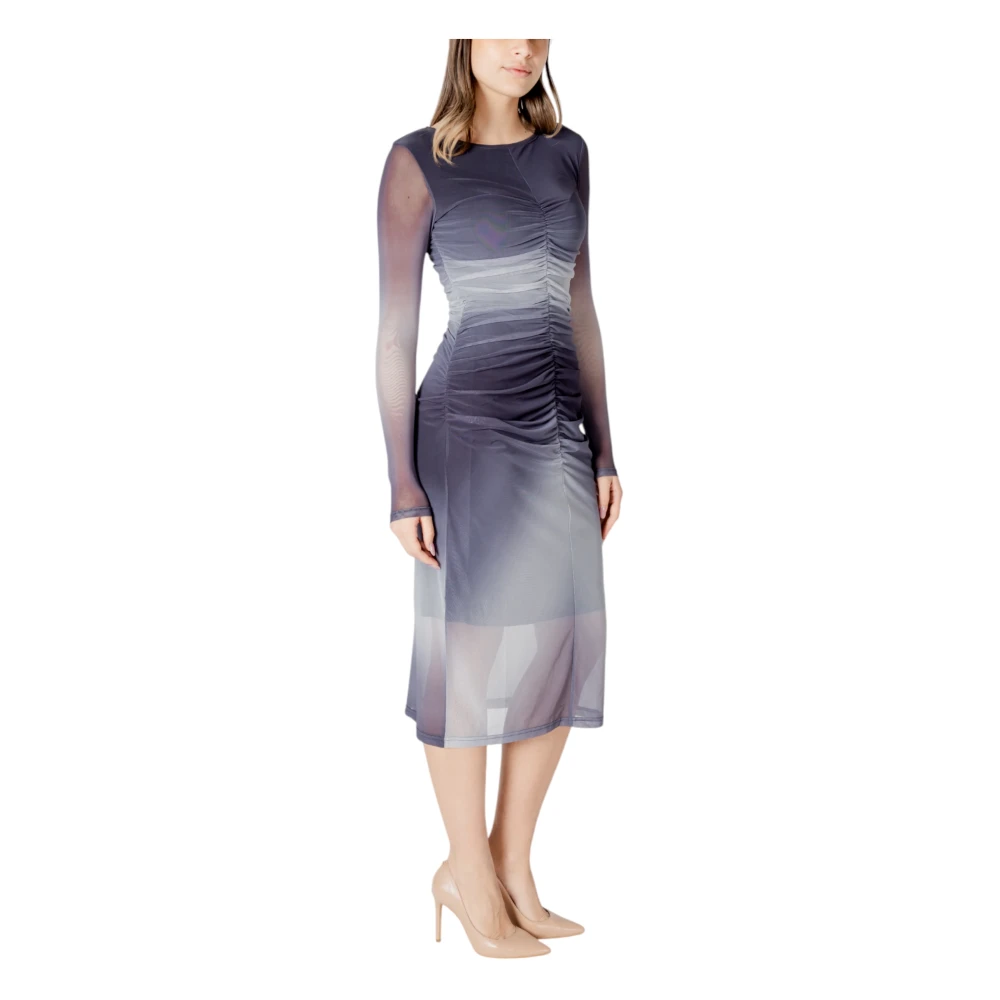 Ichi Lange Jurken Collectie voor Vrouwen Gray Dames