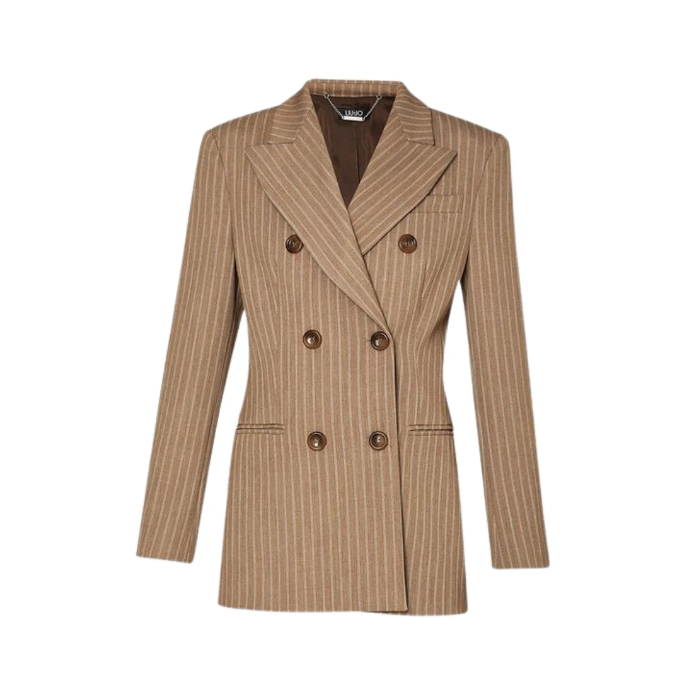 Liu Jo Stijlvolle Blazer Jas voor Vrouwen Brown Dames