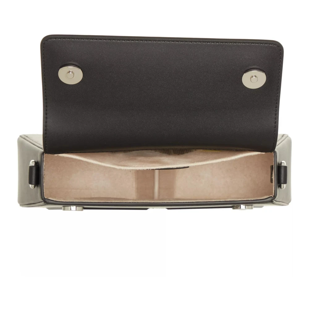 Karl Lagerfeld Iconische Zwarte Leren Crossbody Tas Black Dames