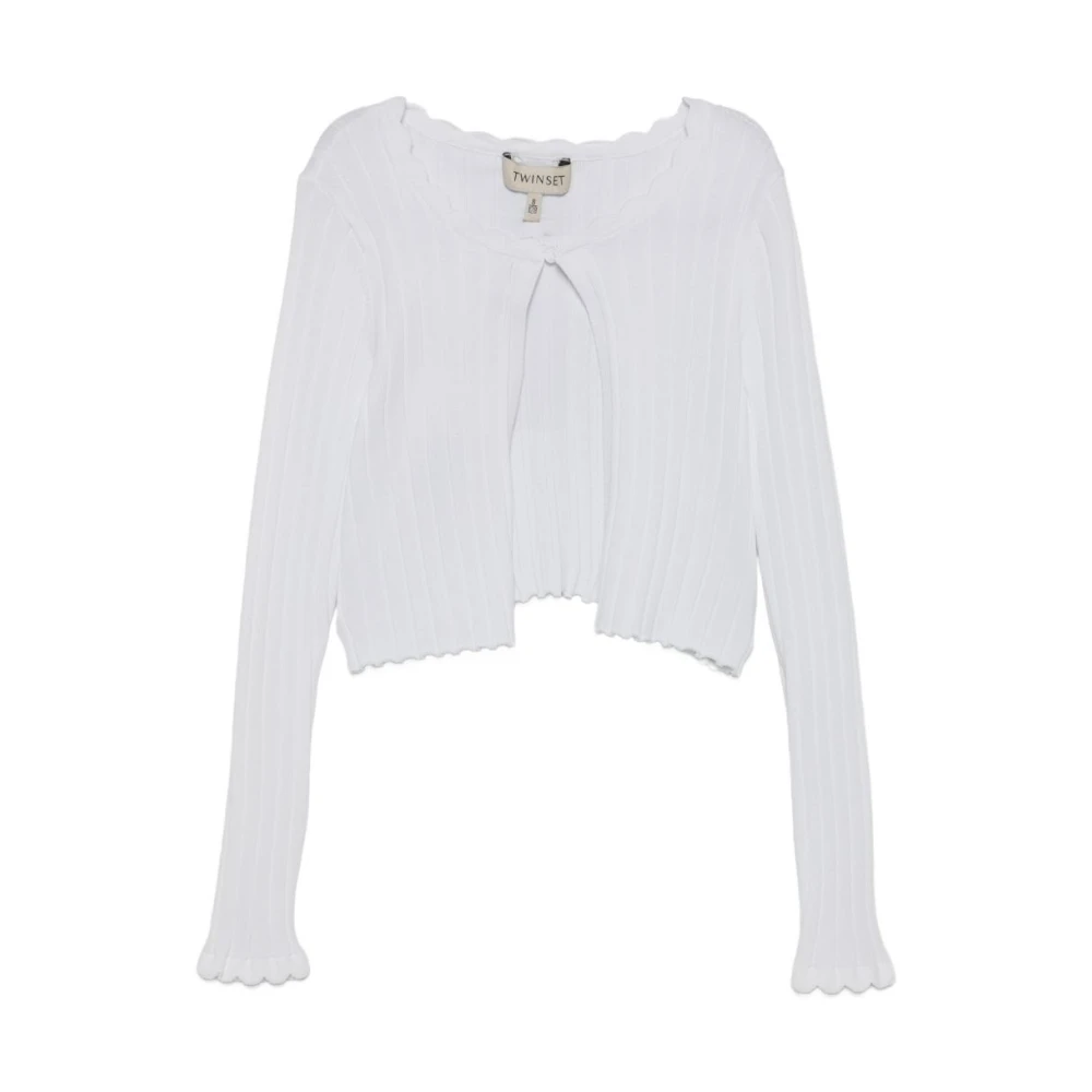 Twinset White Twin-Set Jumpers - Female - Kids Cardigans - 10 Y - Kids