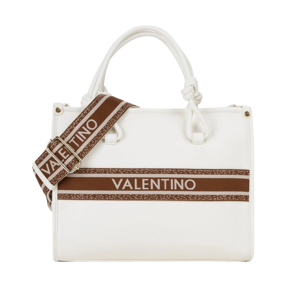 Valentino By Mario Valentino Women's White Shopping Bags, One Size, Aella Tote Bag