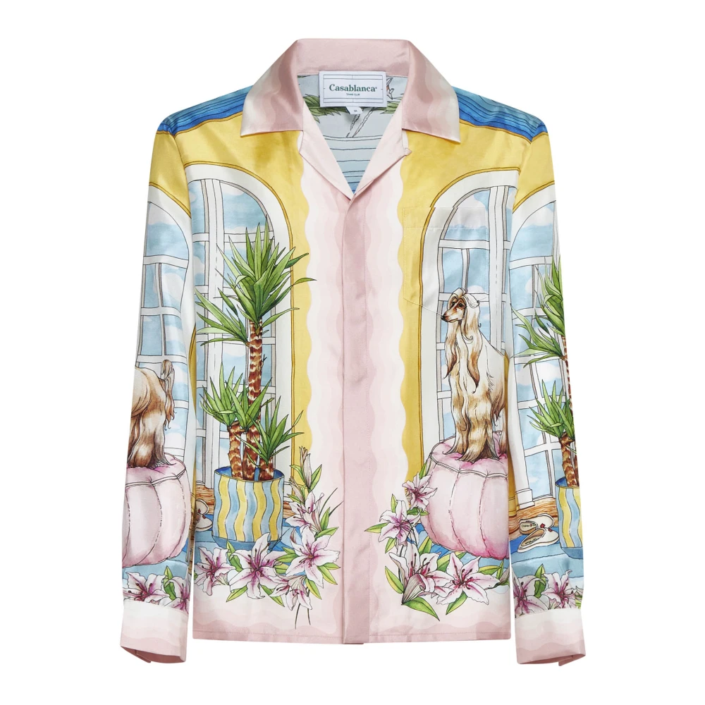 Casablanca Zijden Satijnen Overhemd Multicolor Heren