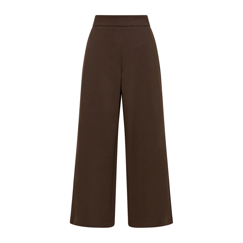 Maliparmi Comfy Jersey Broek Brown Dames