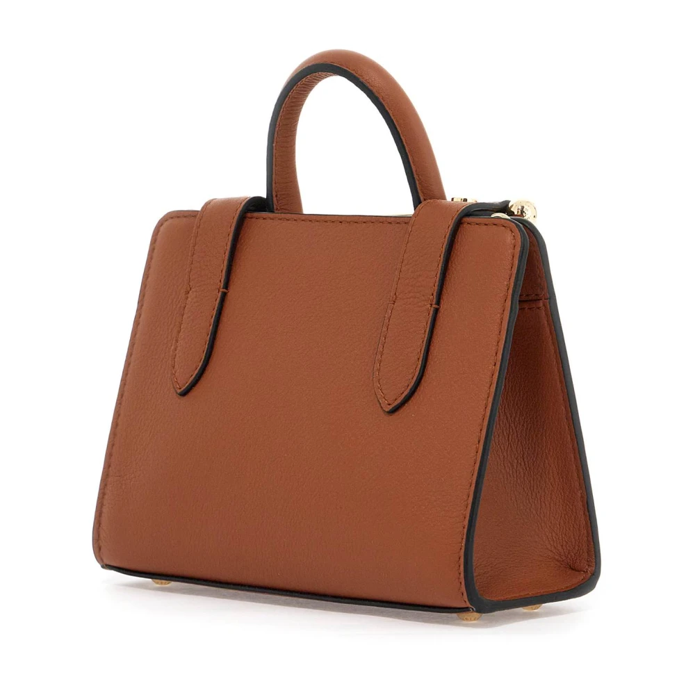 Strathberry Nano Tote Leren Tas Brown Dames