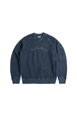 Svart Varsity Crew Neck Sweater