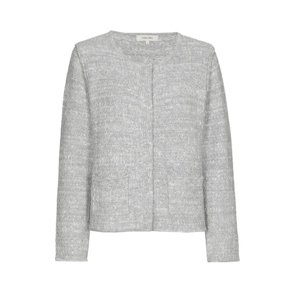 Marie Méro Grijze Gebreide Jas met Moderne Twist Gray Dames