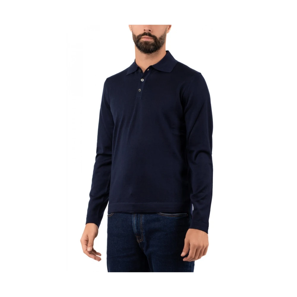 Hindustrie Heren Polo Shirt Blue Heren