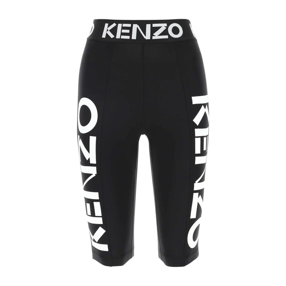 Kenzo Zwarte stretch nylon leggings Black Dames