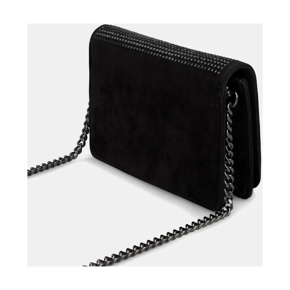 Alma en Pena Schoudertas met Rits en Strass Black Dames