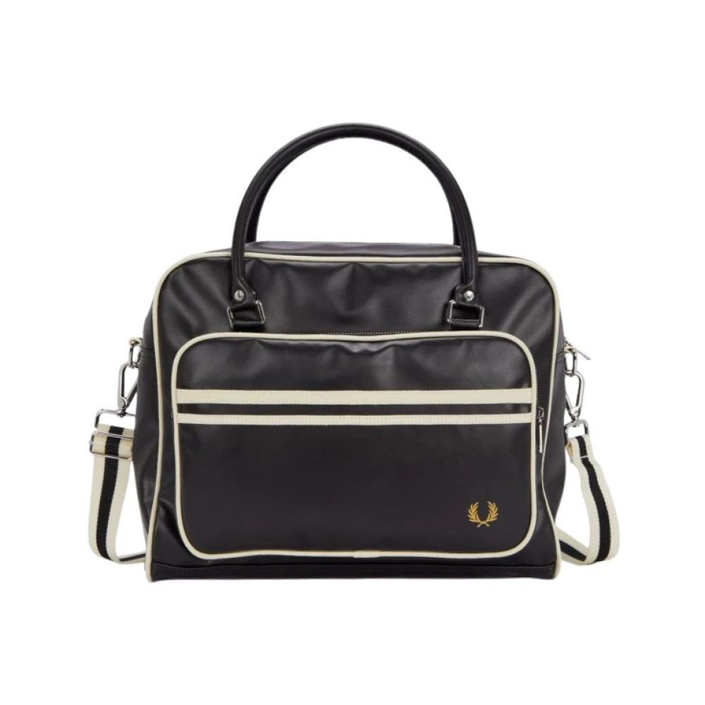 Fred Perry Klassieke sporttas met moderne functionaliteit Black Heren